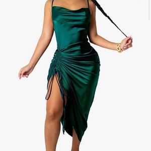 New Cocktail satin dress